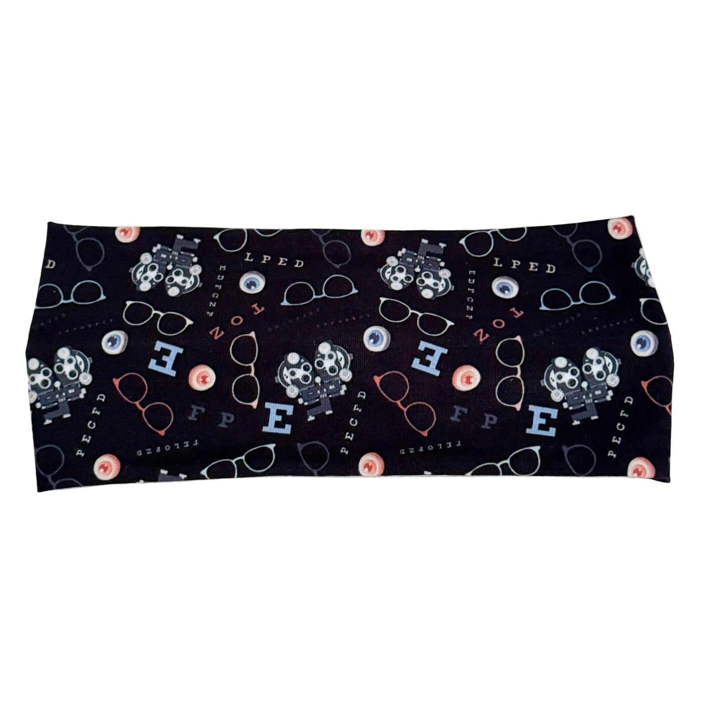 Black Optometry Headband – Eye Care Hair Accessory