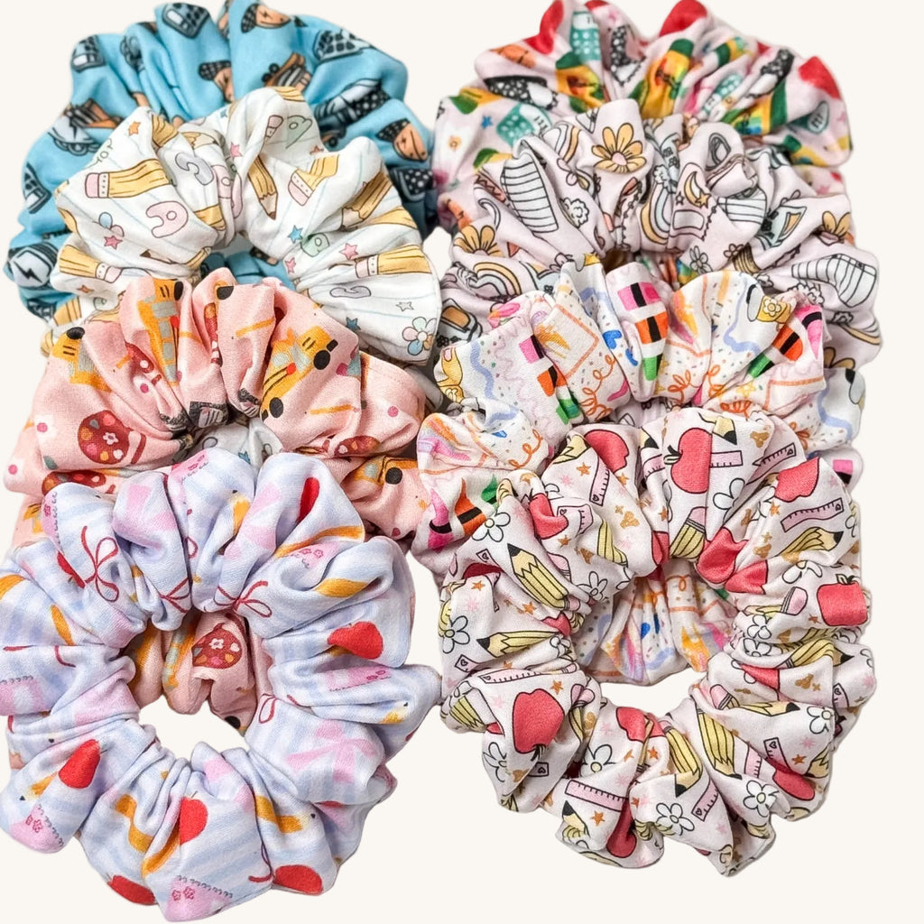 Handmade Scrunchies for Teachers – Back-to-School Hair Accessories