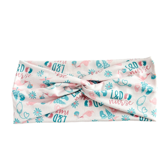 L&D Nurse Twist Headband Headband Studio