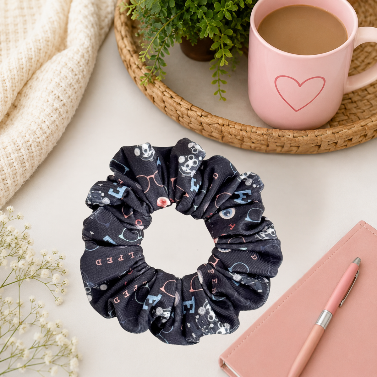 Optometry Scrunchies – Handmade Eye Care Hair Accessories