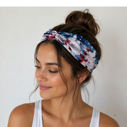 4th of July Headband | Patriotic Red White & Blue Hair Accessory