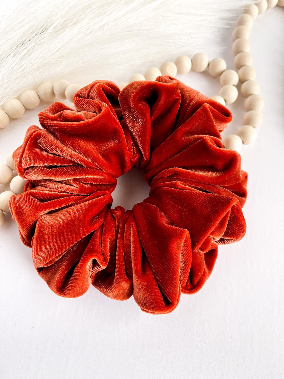 Oversized Velvet Scrunchie – Soft Luxury Hair Tie & Wrist Accessory