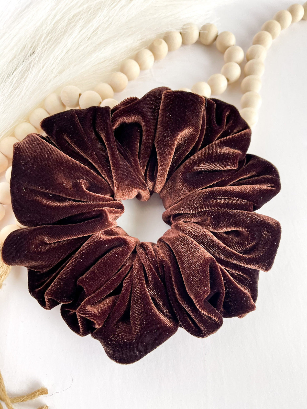 Oversized Velvet Scrunchie – Soft Luxury Hair Tie & Wrist Accessory
