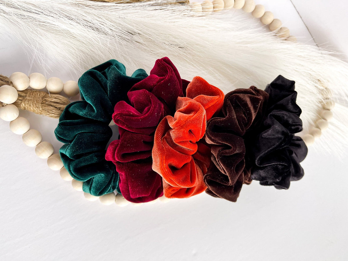 velvet scrunchies, Christmas scrunchies, hair scrunchies, Soft Luxury Scrunchies, holiday Scrunchies, Gift Ideas for Nurses, scrunchies Headband Studio