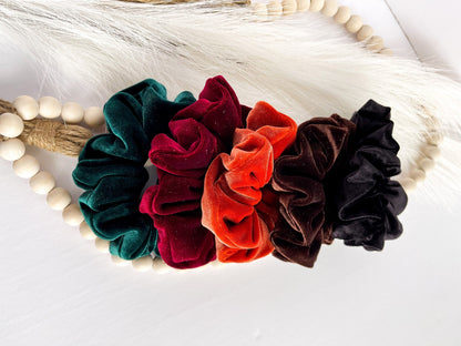 velvet scrunchies, Christmas scrunchies, hair scrunchies, Soft Luxury Scrunchies, holiday Scrunchies, Gift Ideas for Nurses, scrunchies Headband Studio
