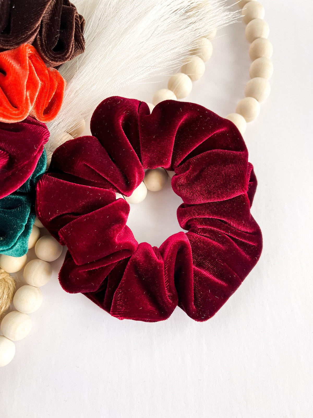 velvet scrunchies, Christmas scrunchies, hair scrunchies, Soft Luxury Scrunchies, holiday Scrunchies, Gift Ideas for Nurses, scrunchies Headband Studio