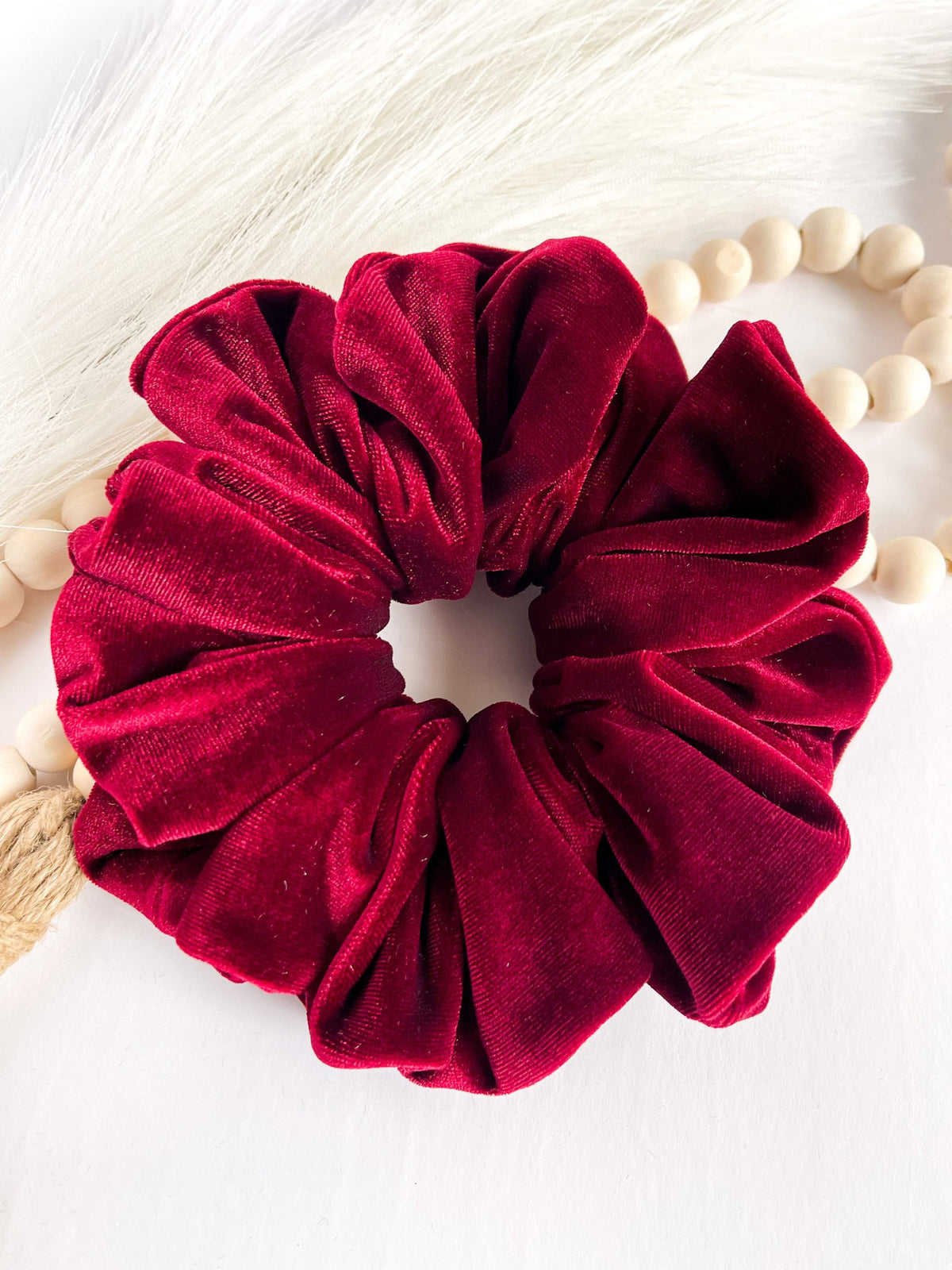 Oversized Velvet Scrunchie – Soft Luxury Hair Tie & Wrist Accessory