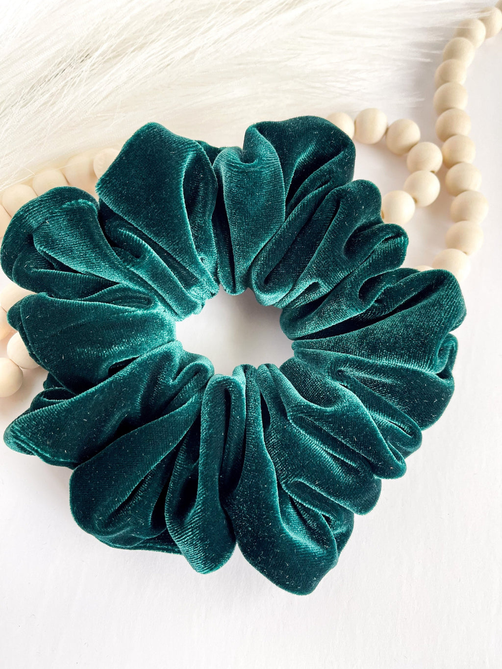 Oversized Velvet Scrunchie – Soft Luxury Hair Tie & Wrist Accessory