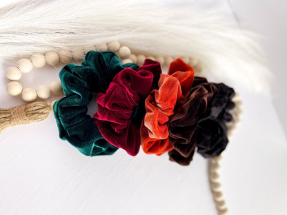 velvet scrunchies, Christmas scrunchies, hair scrunchies, Soft Luxury Scrunchies, holiday Scrunchies, Gift Ideas for Nurses, scrunchies Headband Studio