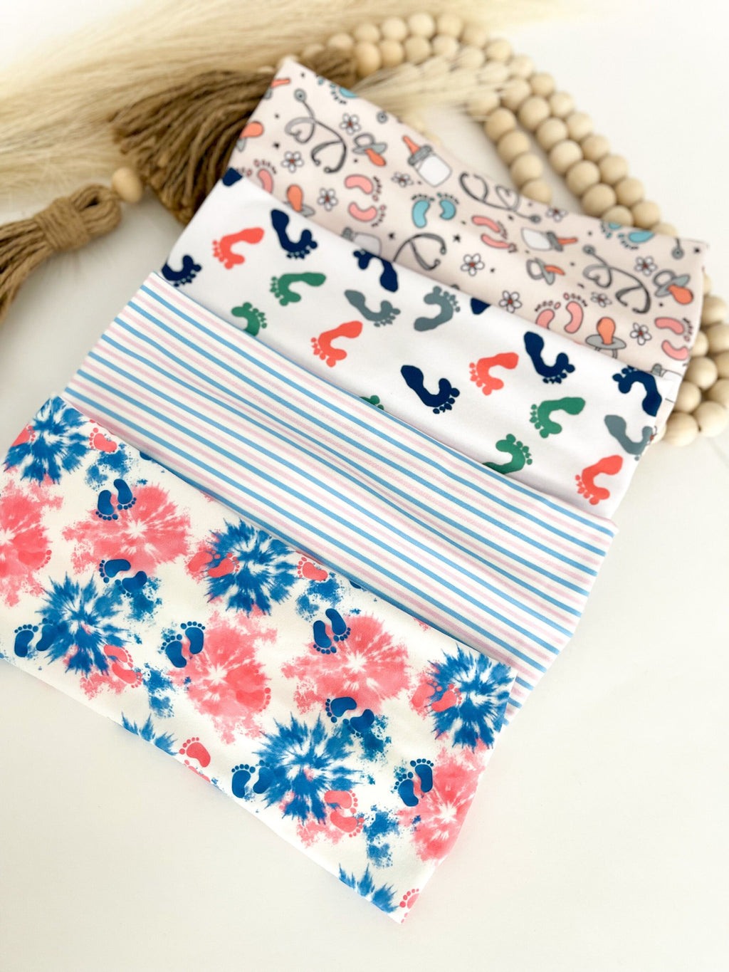 NICU Nurse Twist Headband: Fun Prints, Medical Accessory Headband Studio