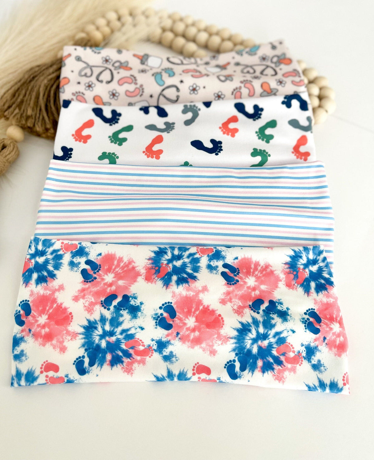 NICU Nurse Twist Headband: Fun Prints, Medical Accessory Headband Studio