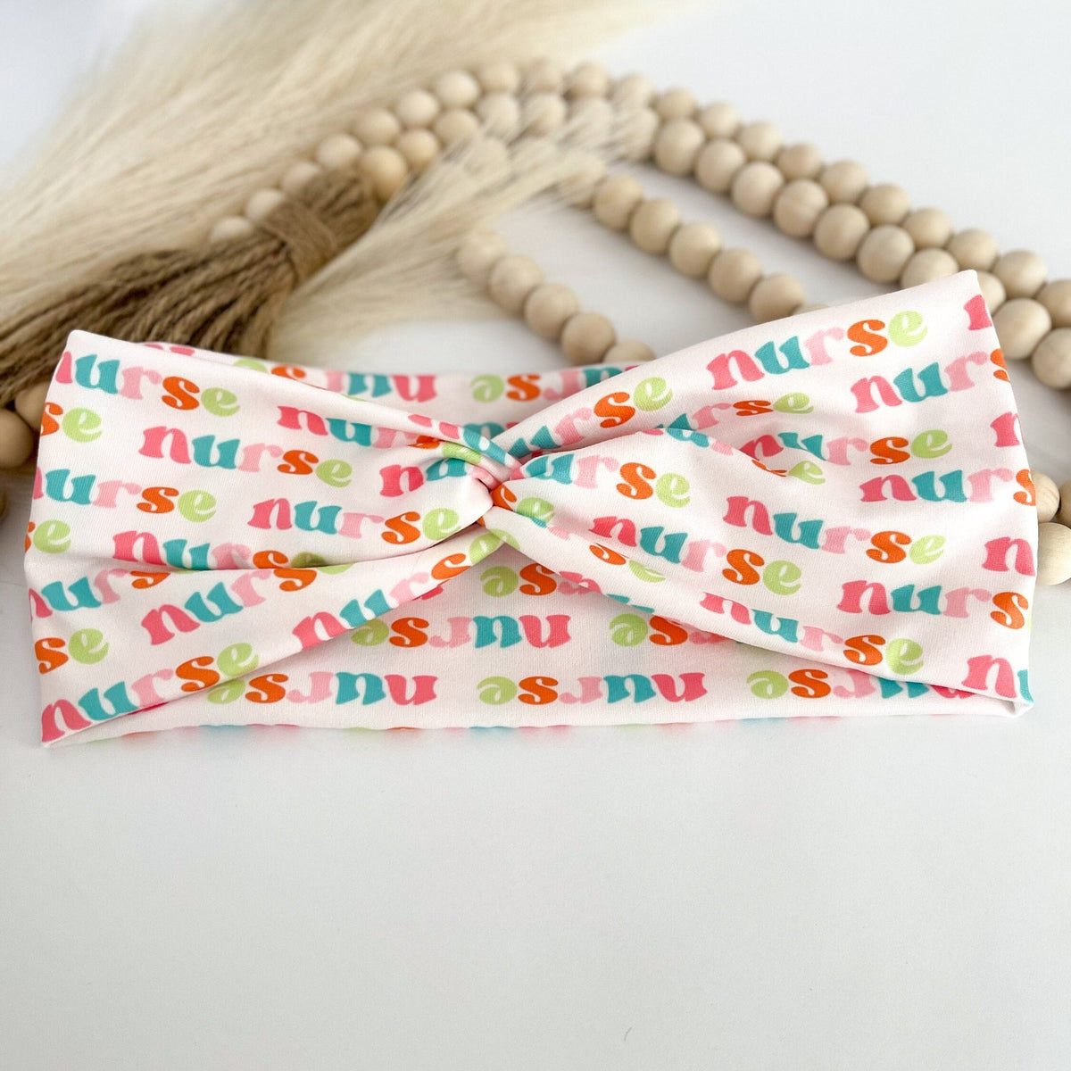 Nurse Twist Headband: Handmade Wide Knotted Headband Headband Studio