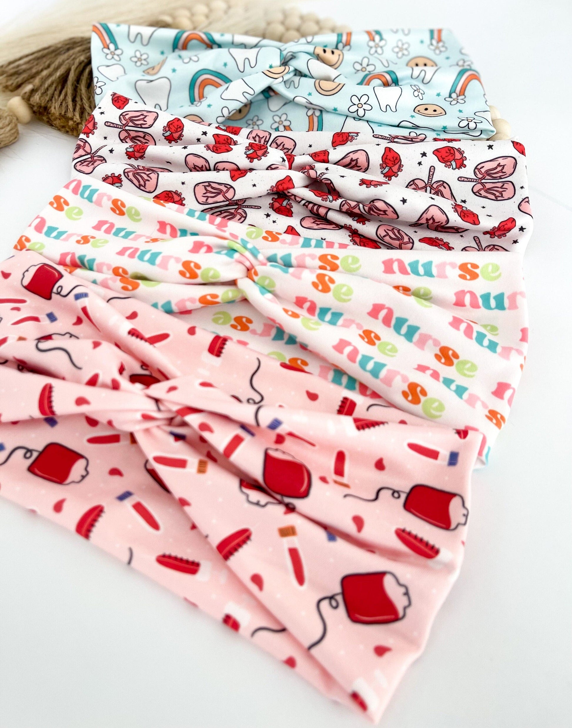 Nurse Twist Headband: Handmade Wide Knotted Headband Headband Studio