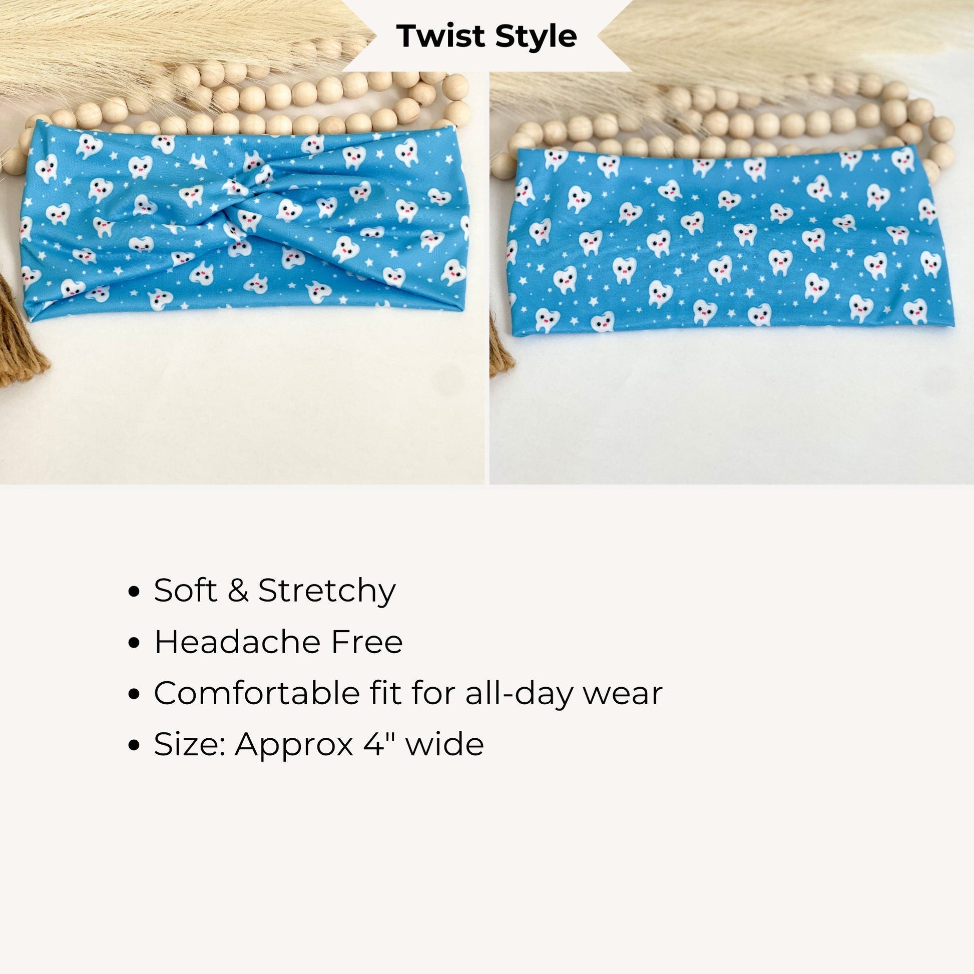 Dental Twist Headband: Gift for Dentist, Hygienist, Assistant Headband Studio