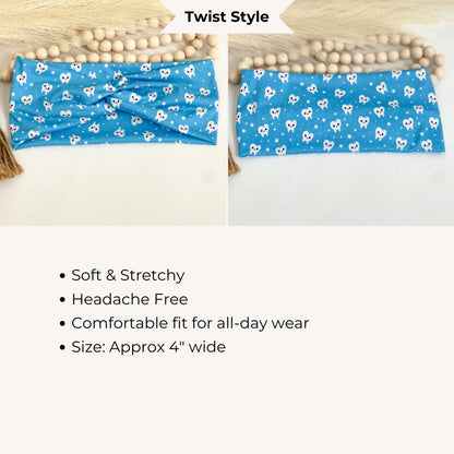 Dental Twist Headband: Gift for Dentist, Hygienist, Assistant Headband Studio
