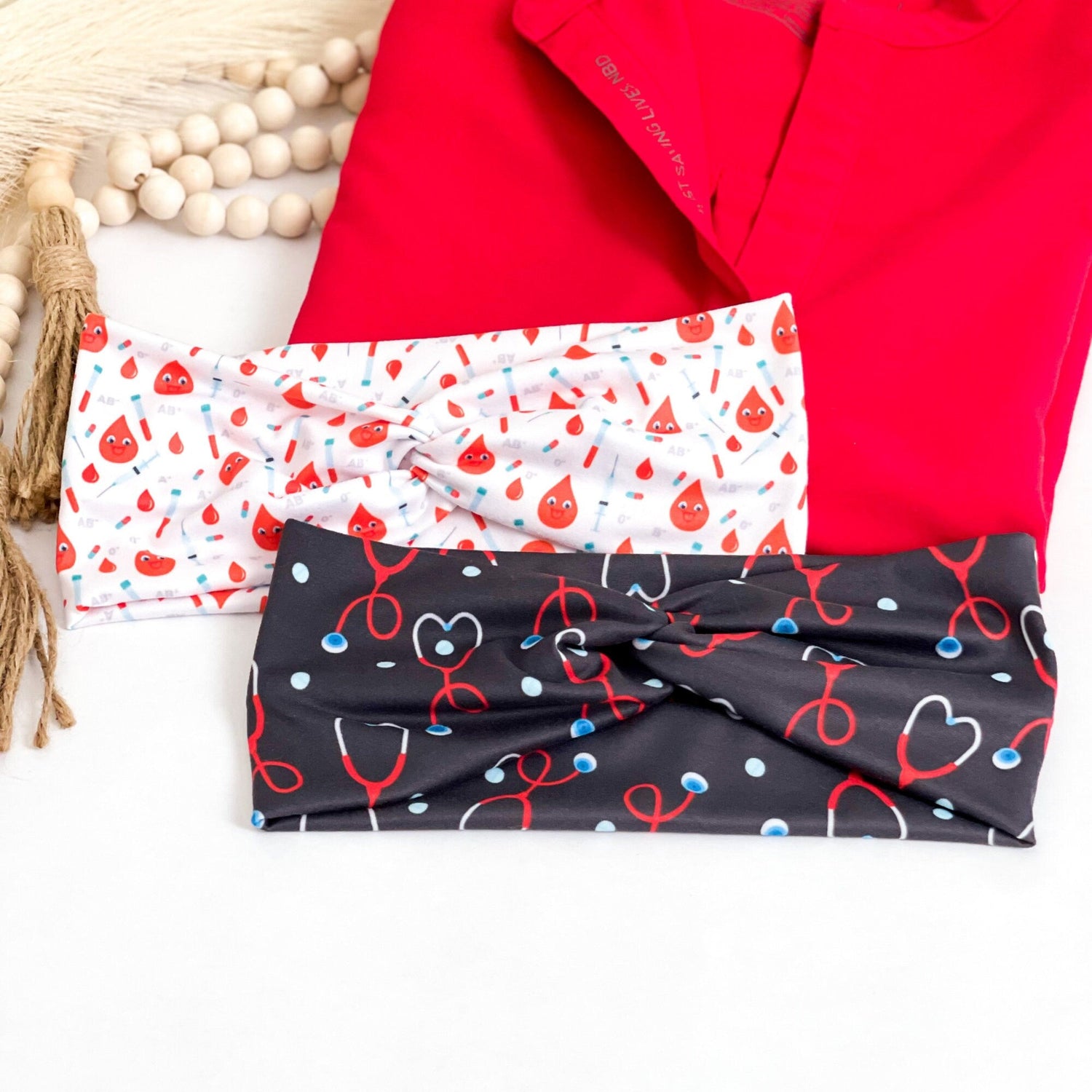 Medical Twist Headband: Soft Stretchy Healthcare Accessory Headband Studio