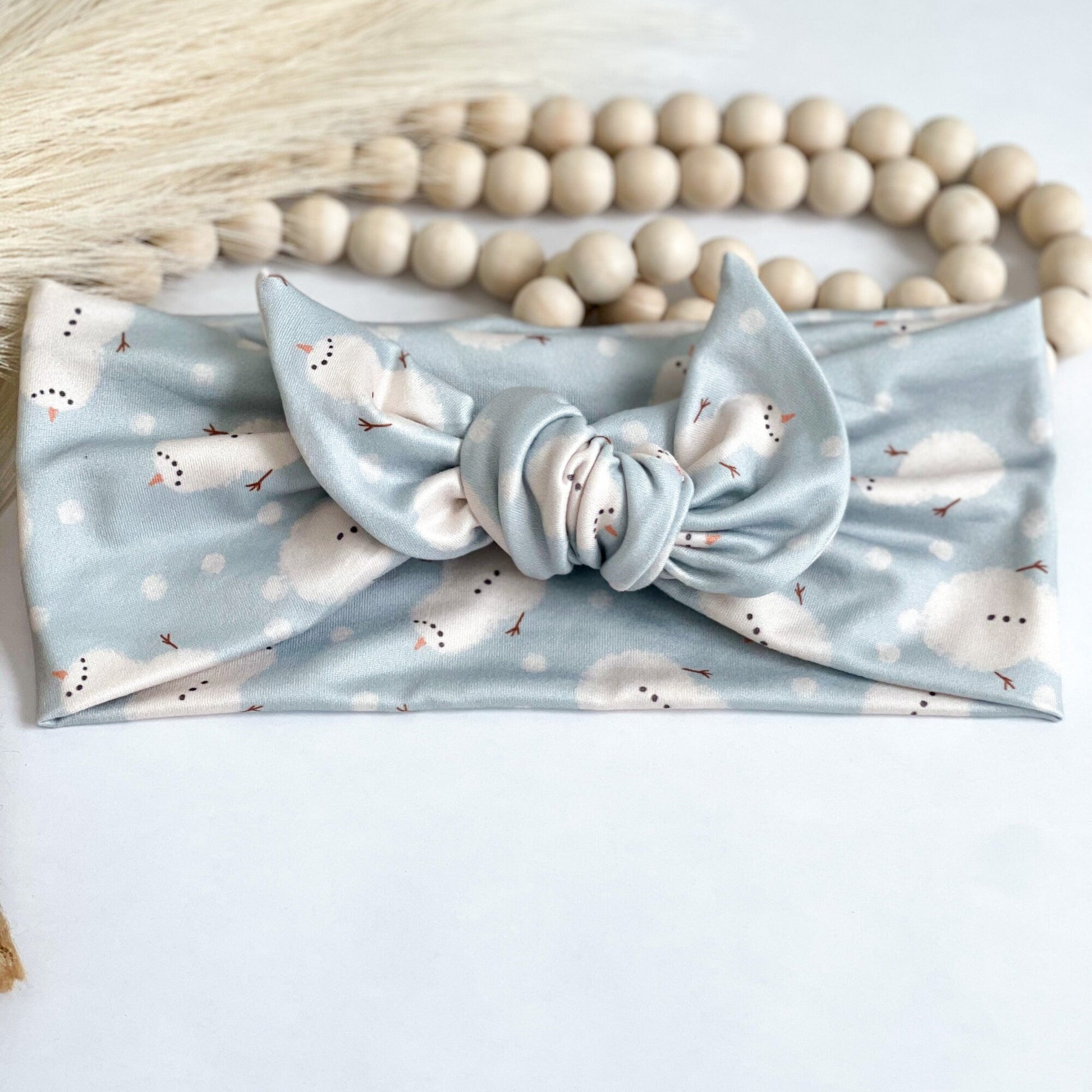 Adjustable Christmas Headband, Holiday Self-Tie Knot, Nurse Gift Headband Studio
