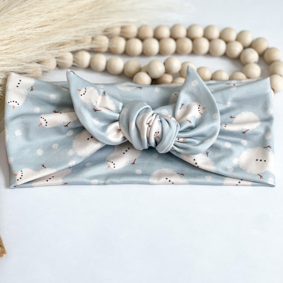 Adjustable Christmas Headband, Holiday Self-Tie Knot, Nurse Gift Headband Studio