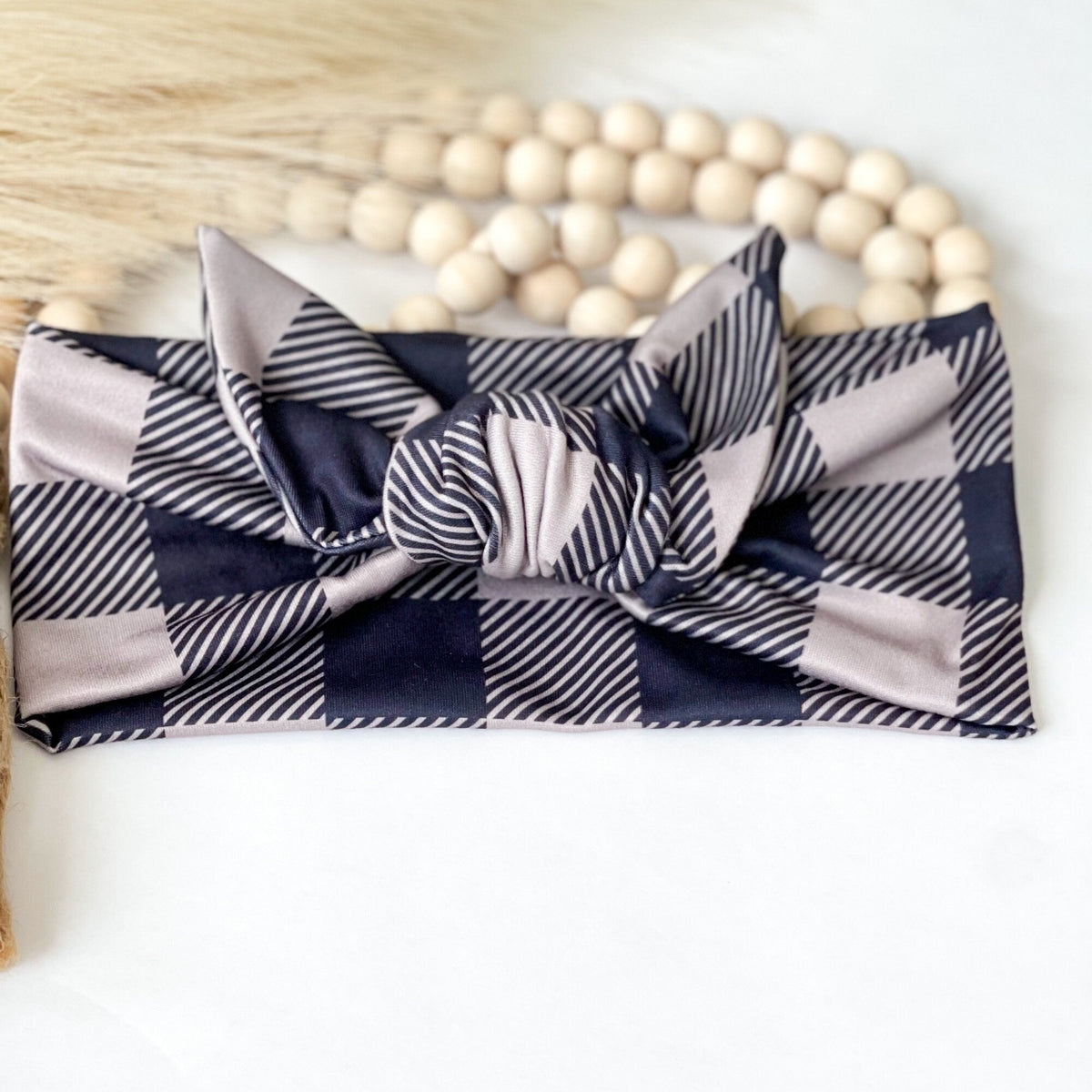 Christmas Tie Headband for Women, Holiday Festive Knotted Headband Headband Studio