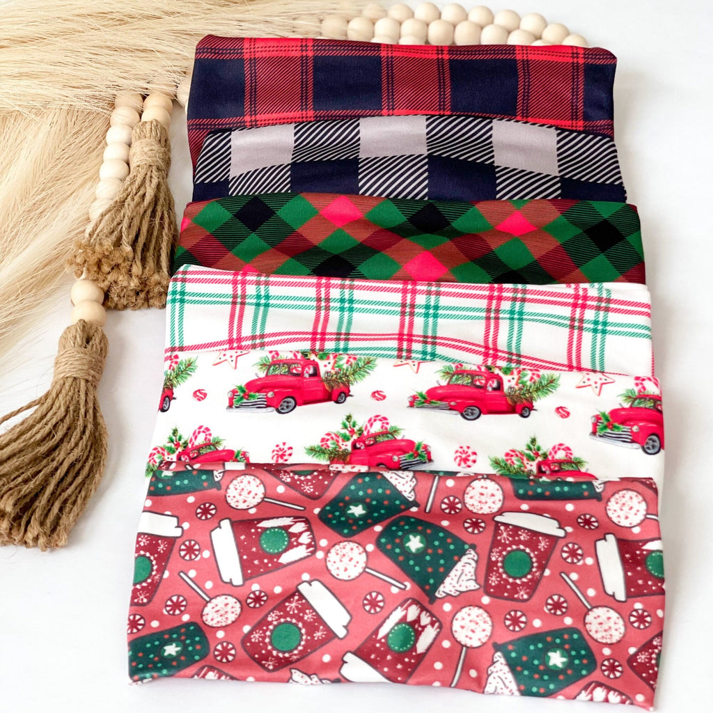 Christmas Tie Headband for Women, Holiday Festive Knotted Headband Headband Studio
