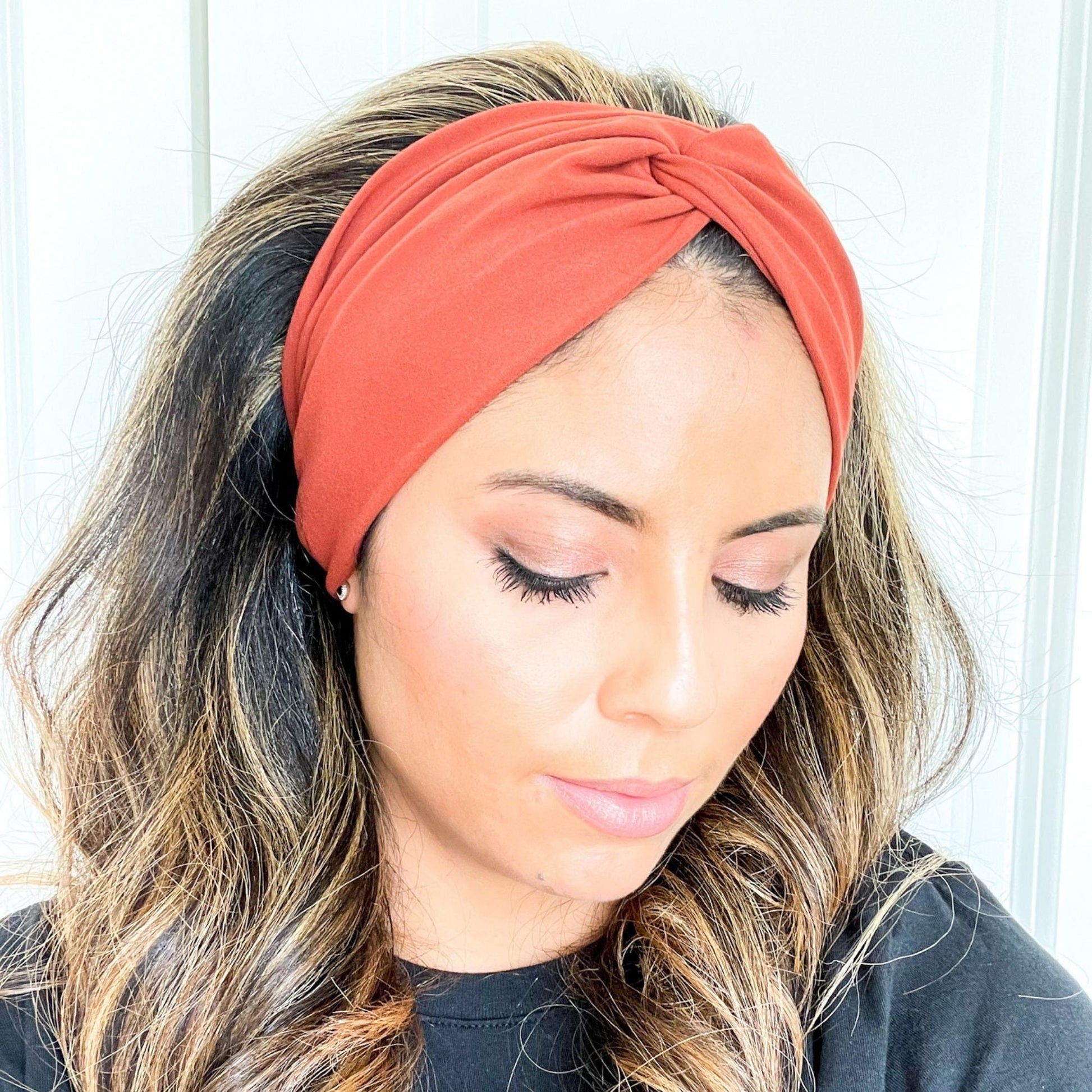 Pink Ribbon Breast Cancer Awareness Headbands for Women, Twist Soft & Stretchy Headband, Nurse Headband, Headband Studio