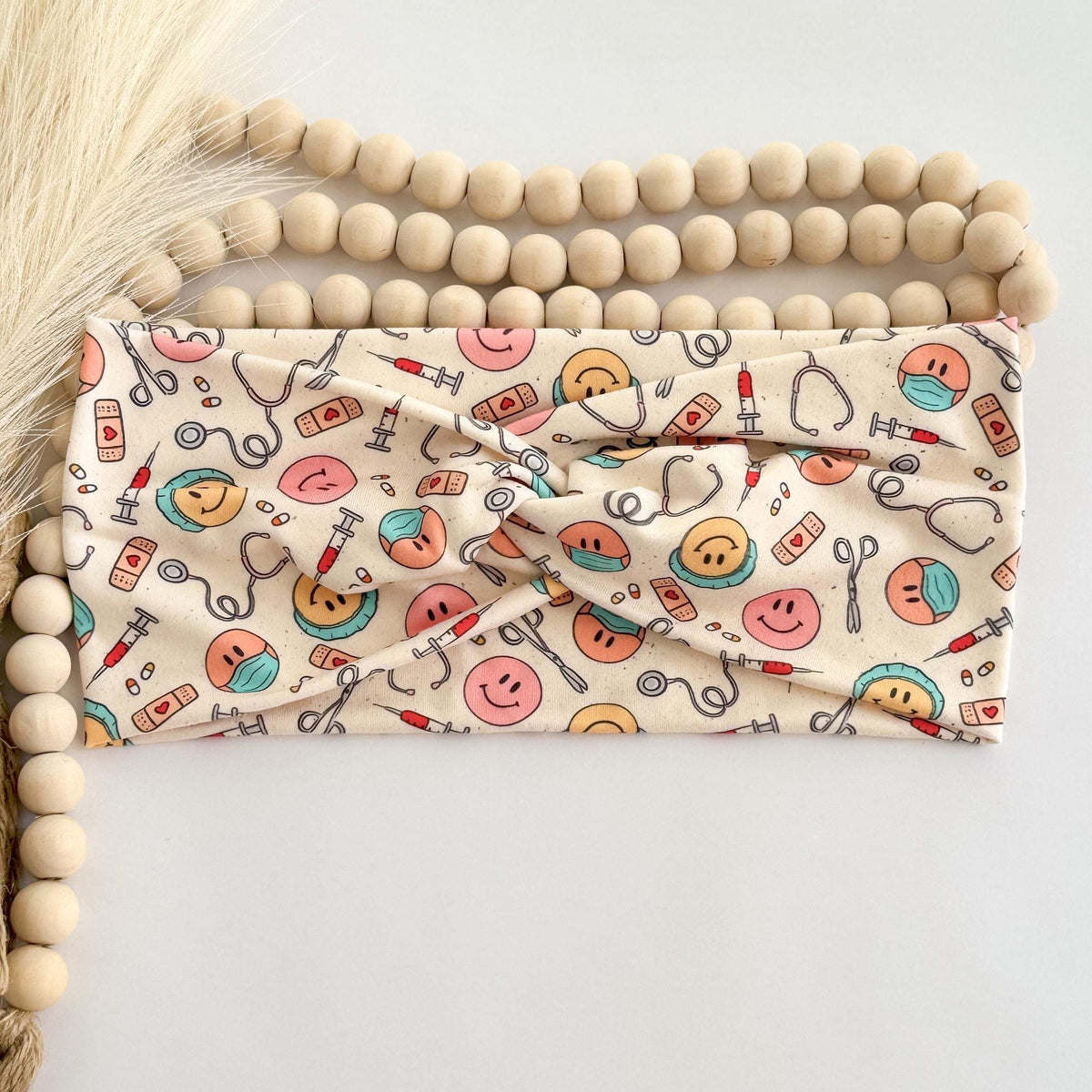 Nurse Headband – Soft Stretchy Twist Front Headband Headband Studio