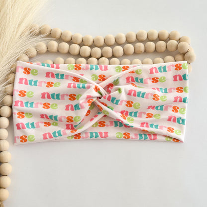 Nurse Headband – Soft Stretchy Twist Front Headband Headband Studio