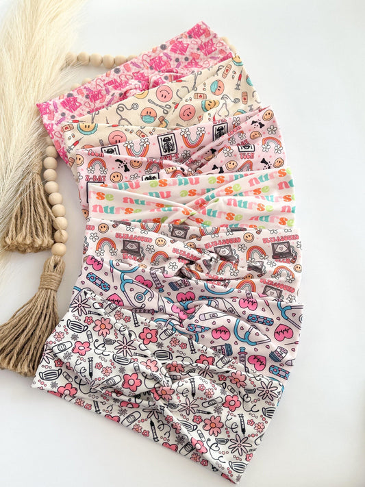 Nurse Headband – Soft Stretchy Twist Front Headband Headband Studio