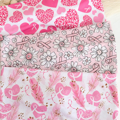 Pink Ribbon Breast Cancer Awareness Headbands for Women, Twist Soft & Stretchy Headband, Nurse Headband, Headband Studio