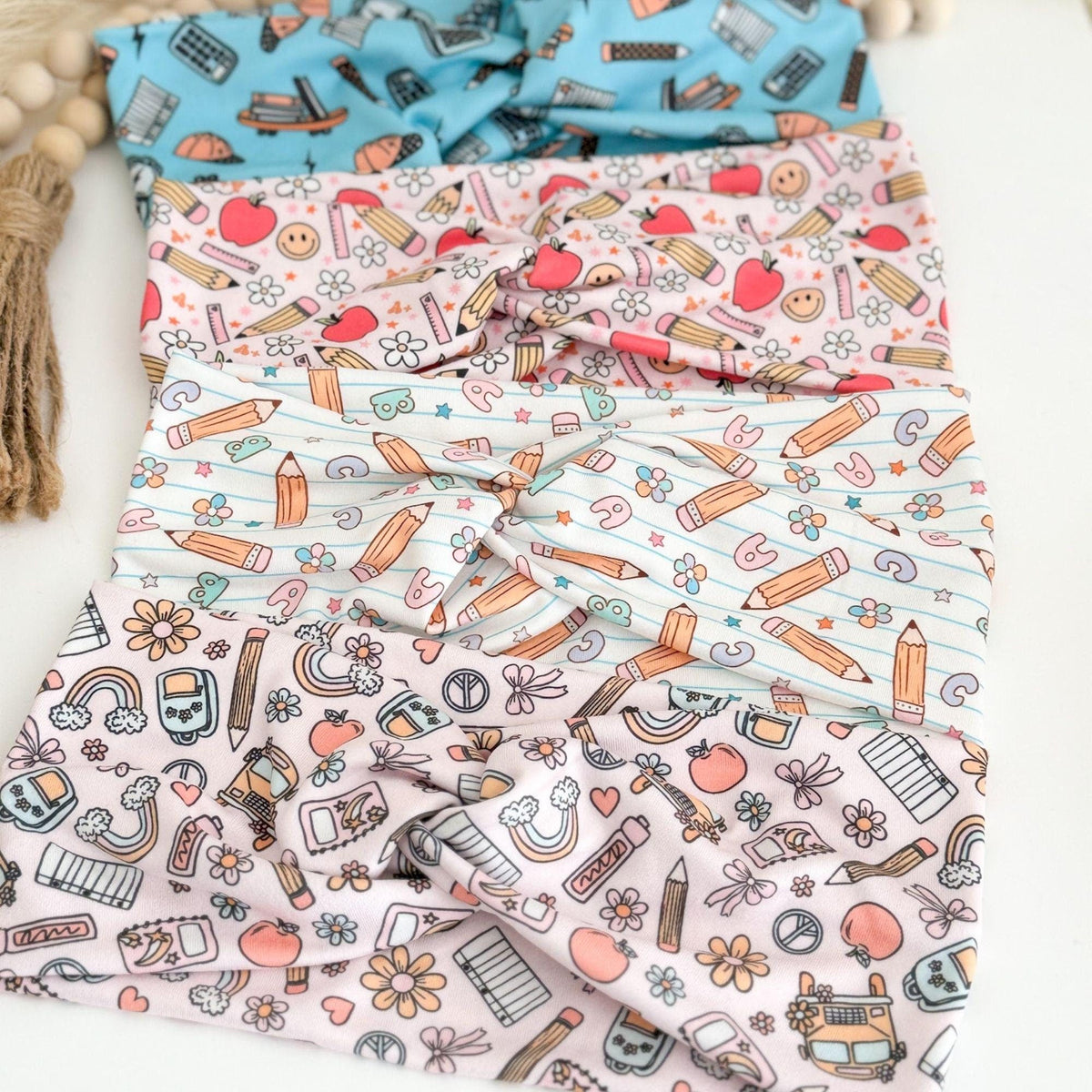 Teacher headbands handmade with soft DBP fabric"