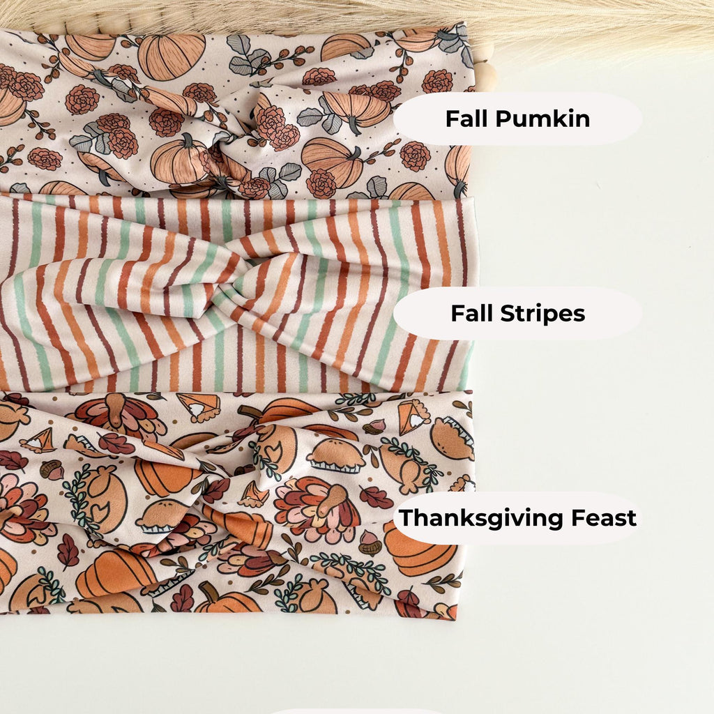 Thanksgiving Twist Headband: Soft Stretchy Fall Headband for Women Headband Studio
