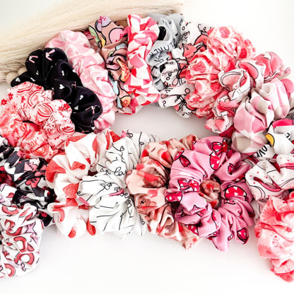 Handmade Valentine's Day Scrunchies: Nurse Hair Accessories