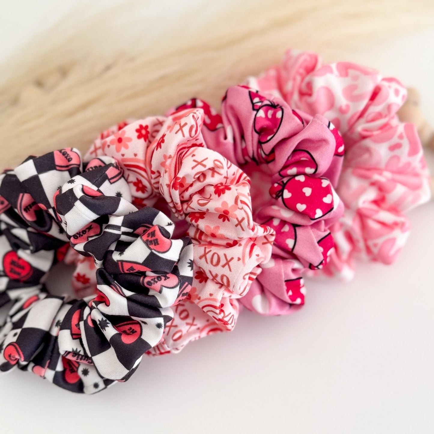 Handmade Valentine's Day Scrunchies: Nurse Hair Accessories