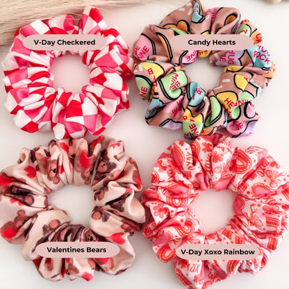 Handmade Valentine's Day Scrunchies: Nurse Hair Accessories