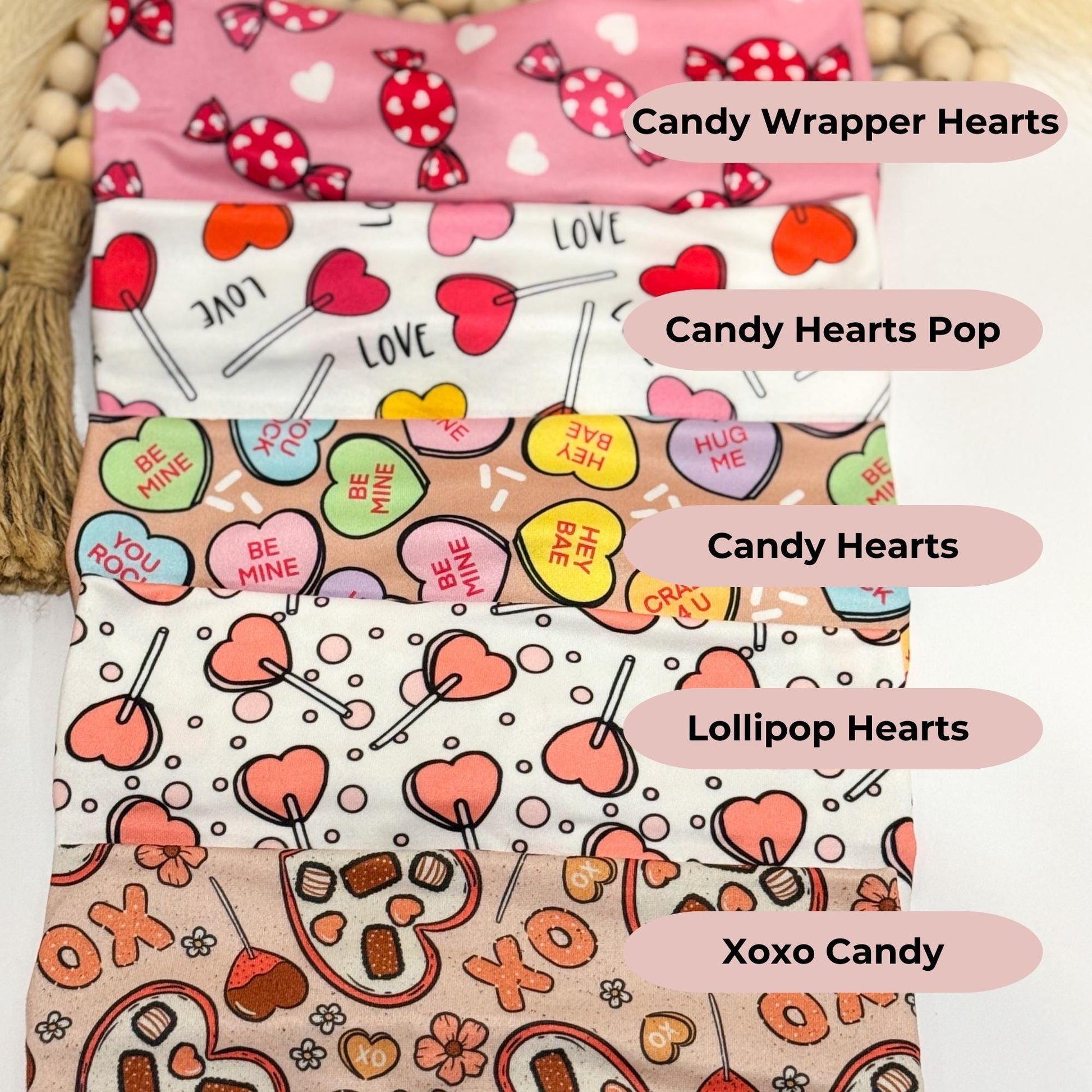 Valentine's Day Twist Headband: Handmade Knotted Stretchy Headband Headband Studio