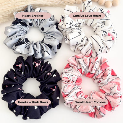 Handmade Valentine's Day Scrunchies: Nurse Hair Accessories