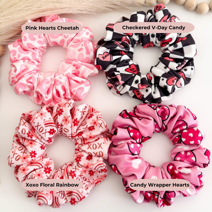 Handmade Valentine's Day Scrunchies: Nurse Hair Accessories