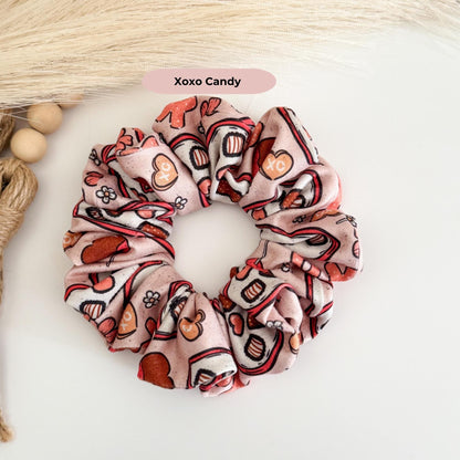 Handmade Valentine's Day Scrunchies: Nurse Hair Accessories