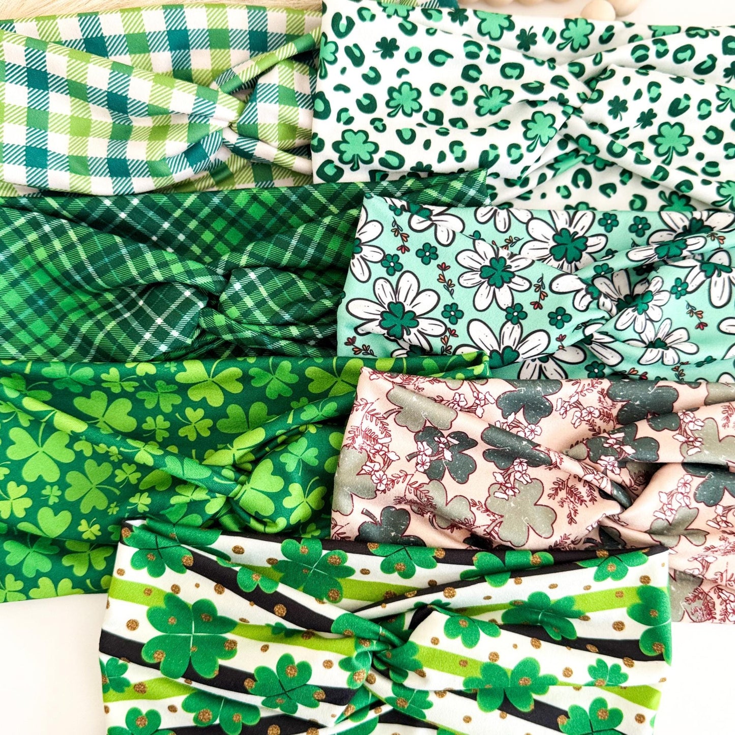 St. Patrick's Day Headband: Shamrock Twist Hair Accessory Headband Studio