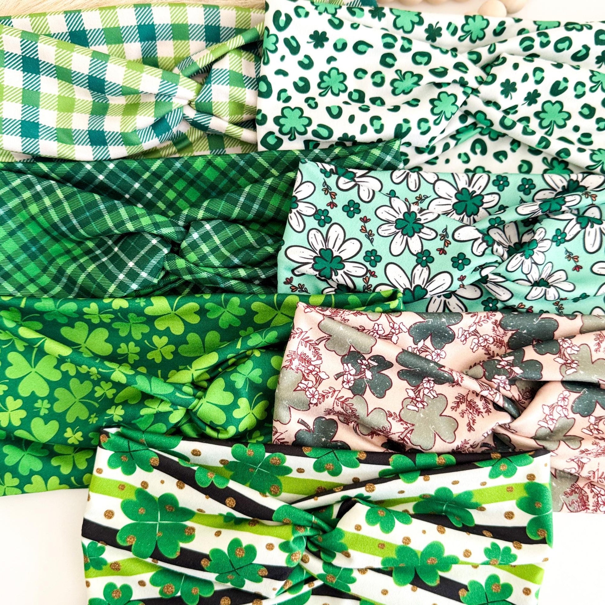 St. Patrick's Day Headband: Shamrock Twist Hair Accessory Headband Studio