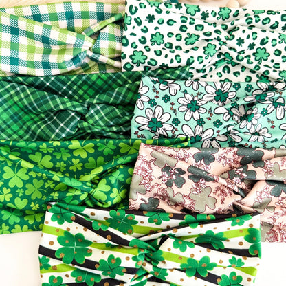 St. Patrick's Day Headband: Shamrock Twist Hair Accessory Headband Studio
