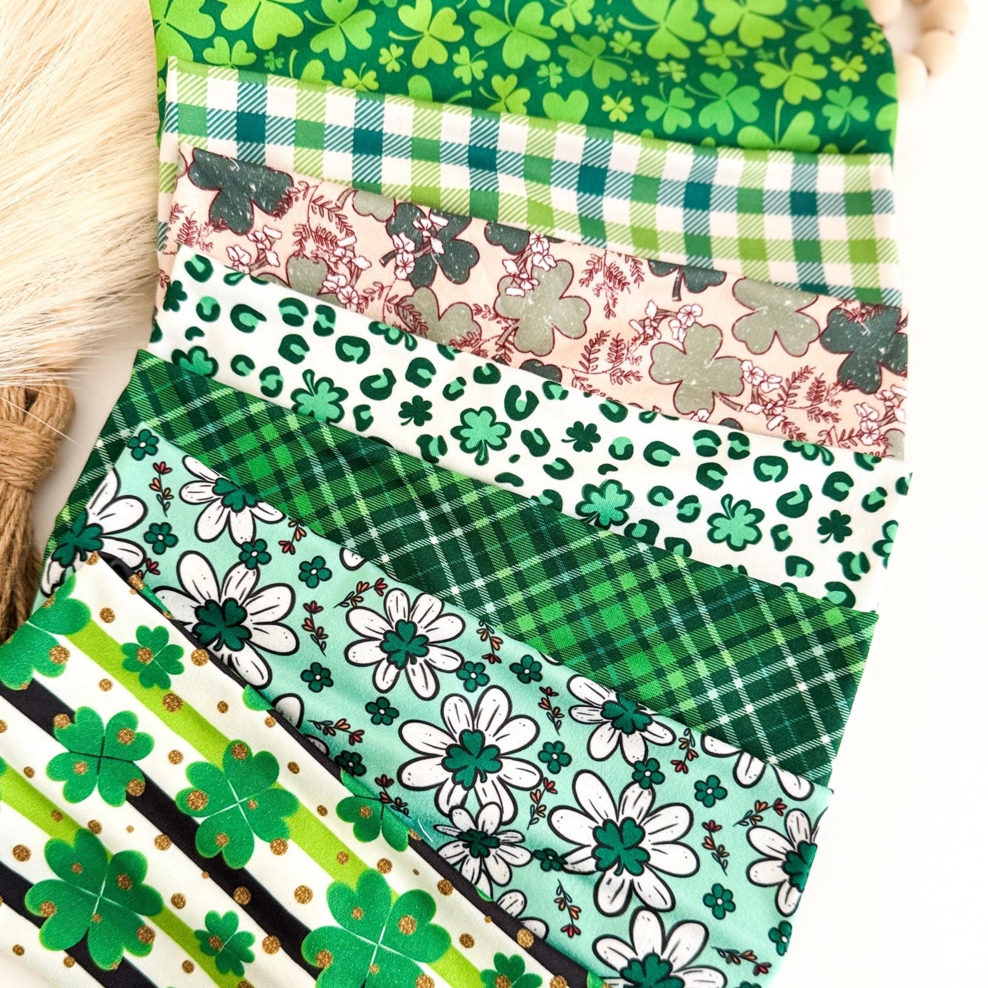 St. Patrick's Day Headband: Shamrock Twist Hair Accessory Headband Studio
