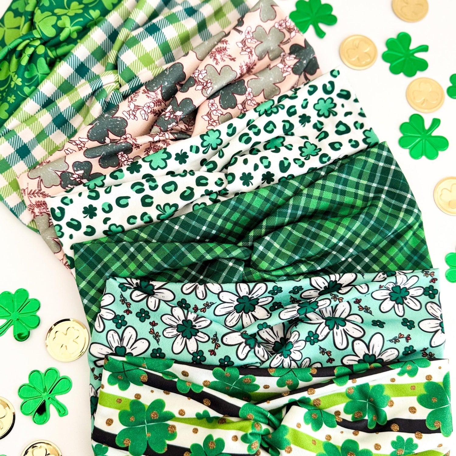 St. Patrick's Day Headband: Shamrock Twist Hair Accessory Headband Studio