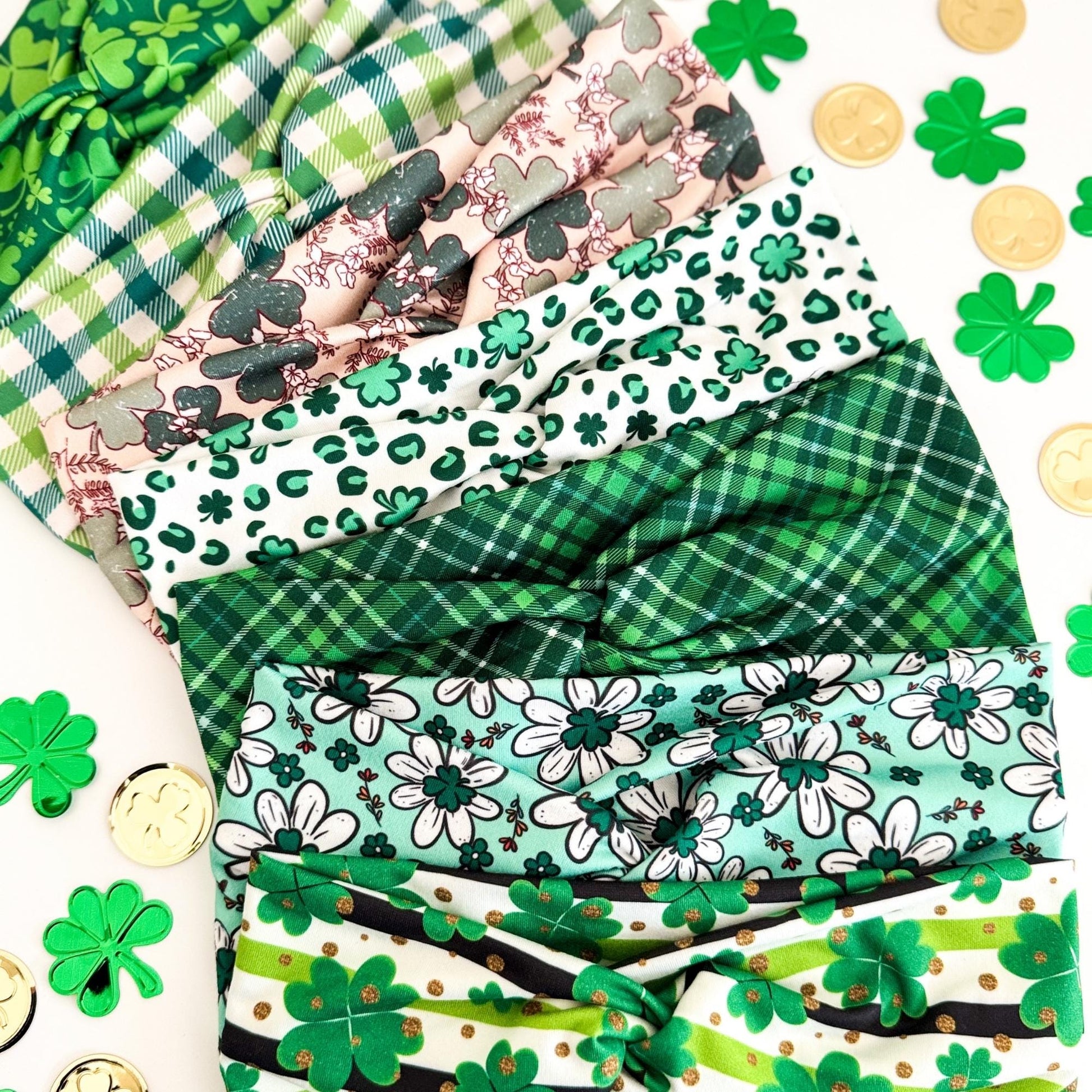 St. Patrick's Day Headband: Shamrock Twist Hair Accessory Headband Studio