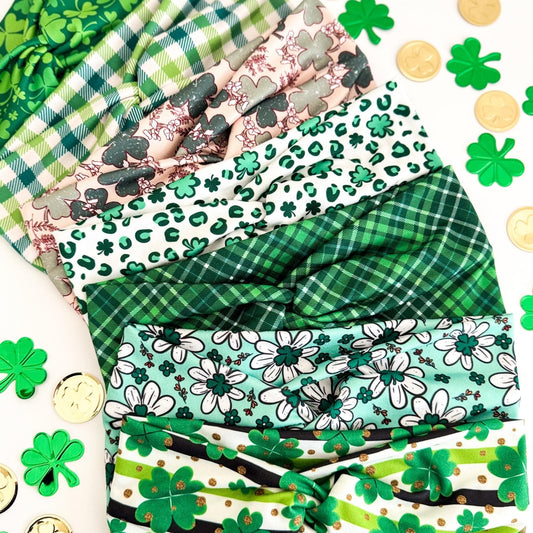 St. Patrick's Day Headband: Shamrock Twist Hair Accessory Headband Studio