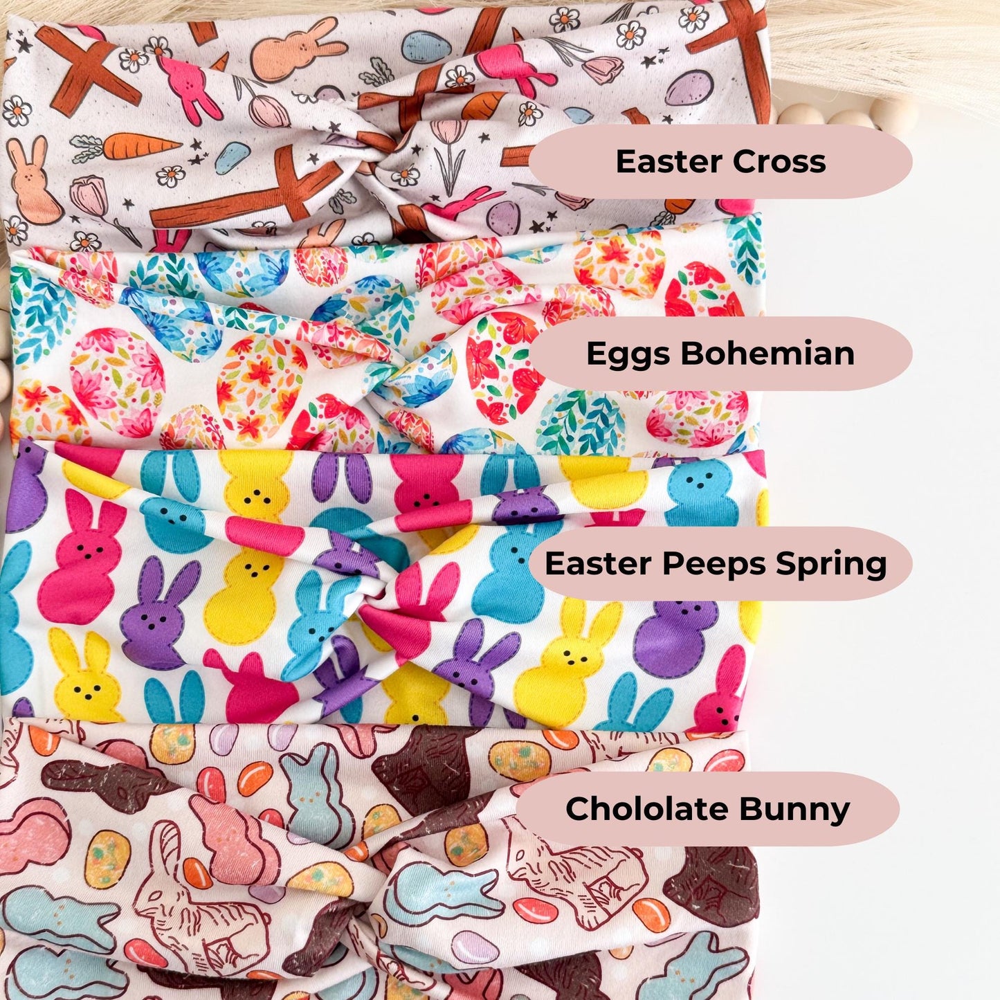 Cute Easter Headband for Nurse and Women, Perfect Nurse Gift Ideas for Healthcare Workers, Easter Basket Gifts Idea, Soft Twist headband