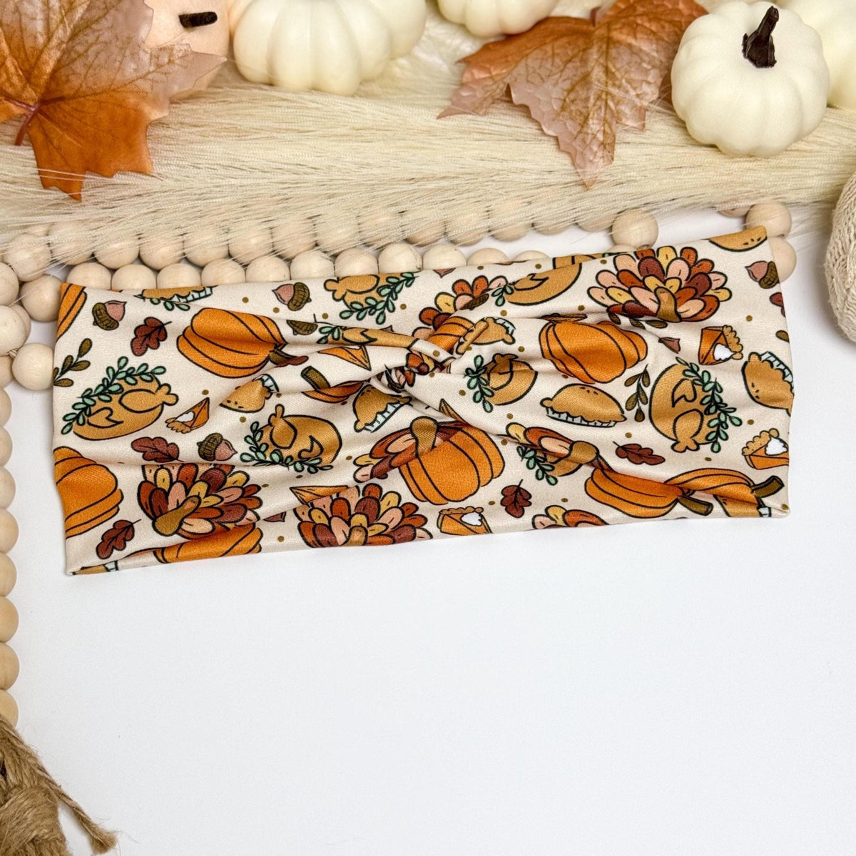 Thanksgiving Twist Headband: Soft Stretchy Fall Headband for Women Headband Studio