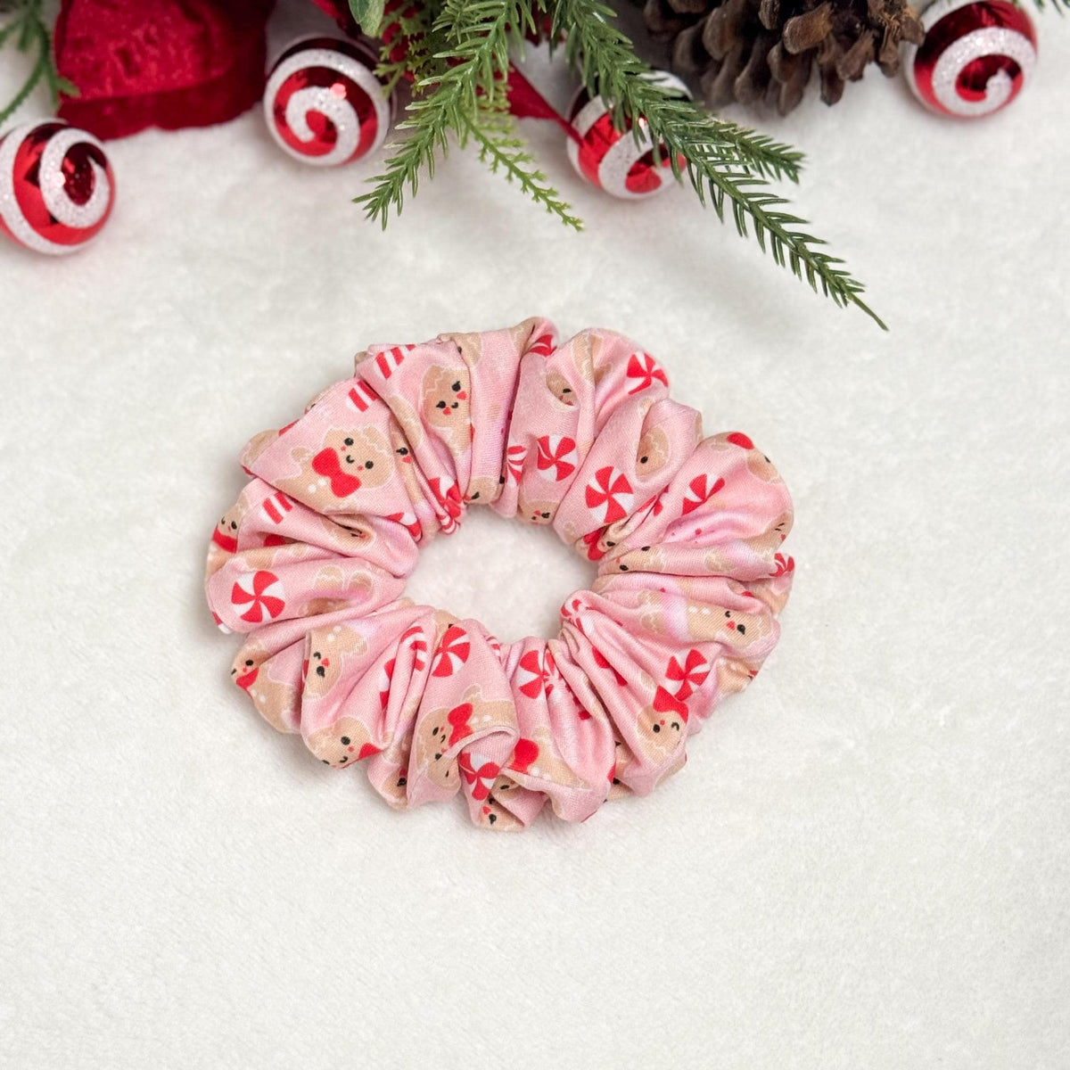 Handmade Christmas Scrunchie | Holiday Hair Accessory | Soft Stretchy DBP | Stocking Stuffer Gift | Festive Scrunchie for Nurses & Teachers Headband Studio