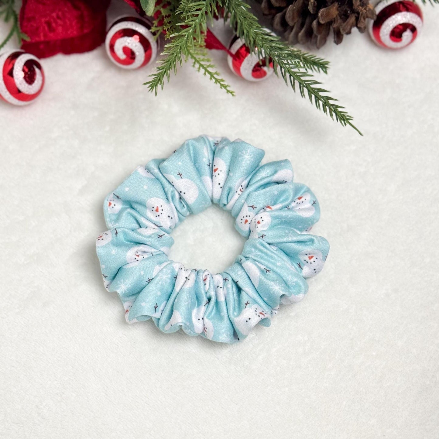 Handmade Christmas Scrunchie | Holiday Hair Accessory | Soft Stretchy DBP | Stocking Stuffer Gift | Festive Scrunchie for Nurses & Teachers Headband Studio