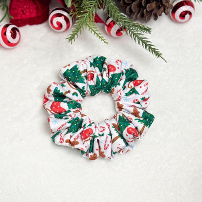 Handmade Christmas Scrunchie | Holiday Hair Accessory | Soft Stretchy DBP | Stocking Stuffer Gift | Festive Scrunchie for Nurses & Teachers Headband Studio